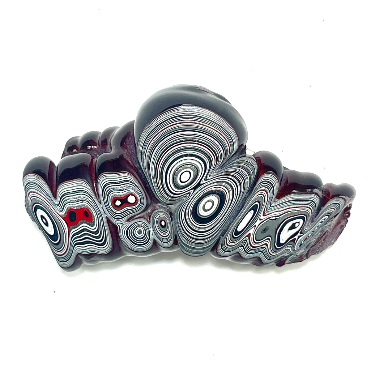 DVH Fordite Specimen Polished Face Michigan Chv Frd Jp (6862)