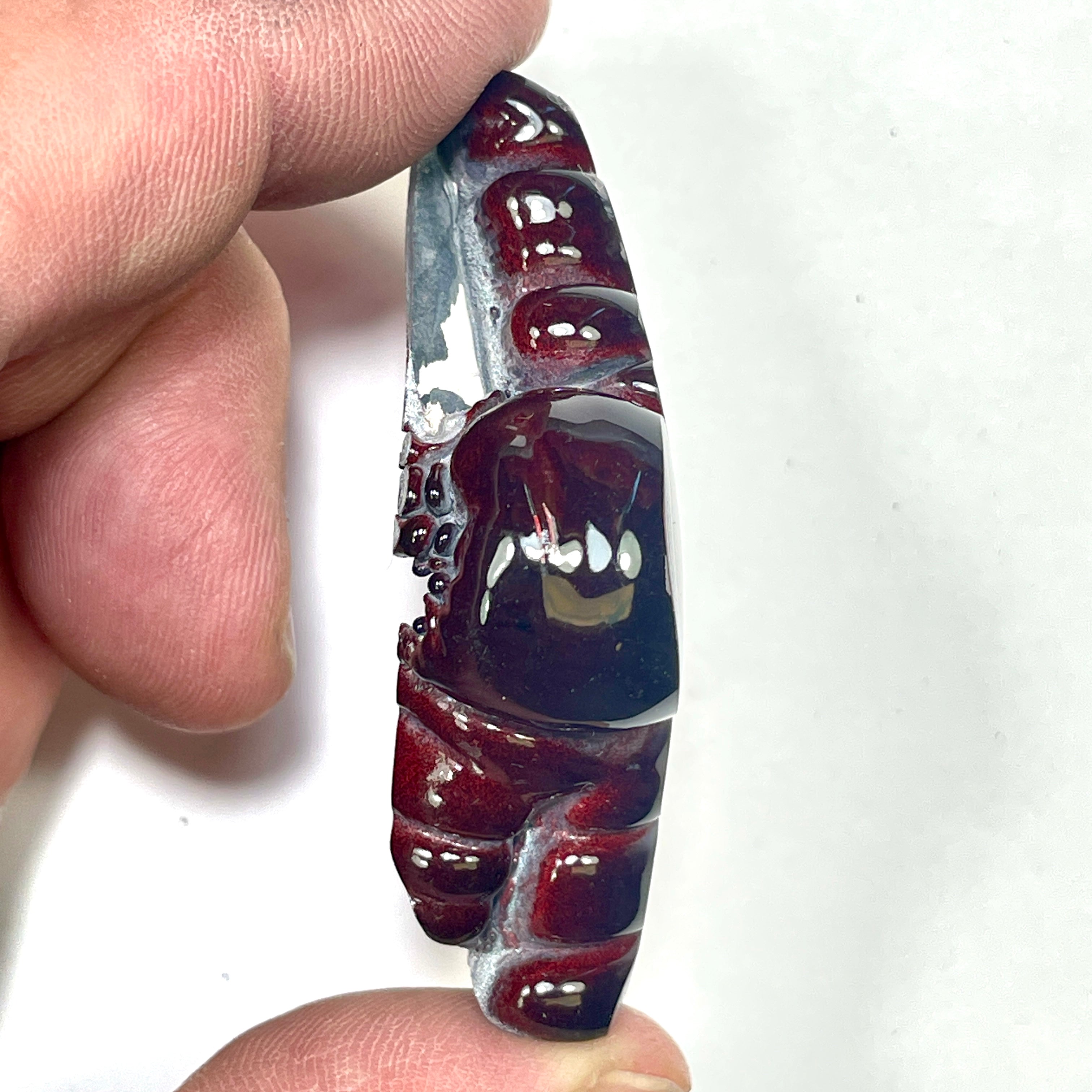 DVH Fordite Specimen Polished Face Michigan Chv Frd Jp (6862)