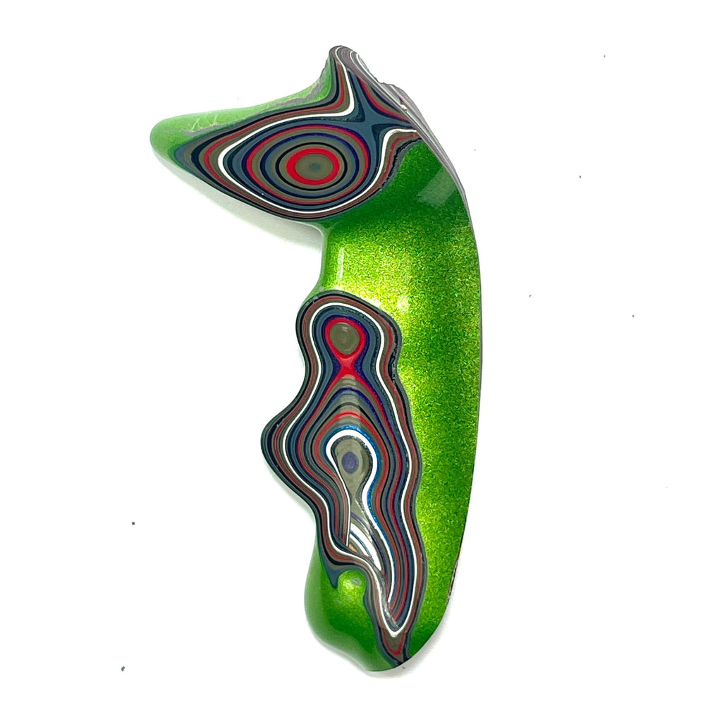 DVH Mojito Green Jp Fordite Seahorse Specimen Polished Face Michigan (6863)
