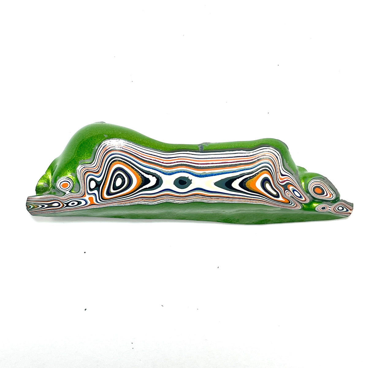 DVH Mojito Green Jp Fordite Specimen Polished Face Michigan (6864)