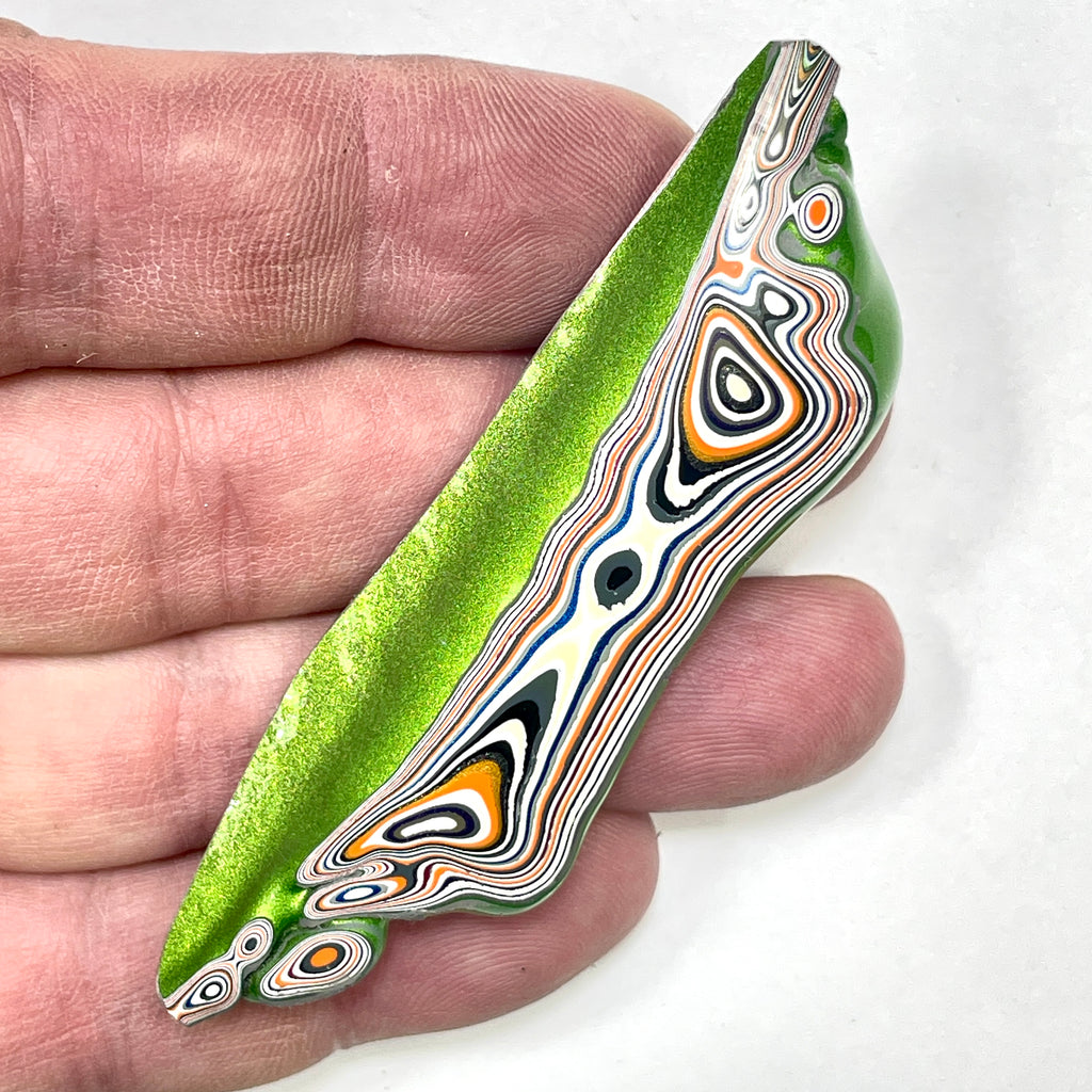 DVH Mojito Green Jp Fordite Specimen Polished Face Michigan (6864)