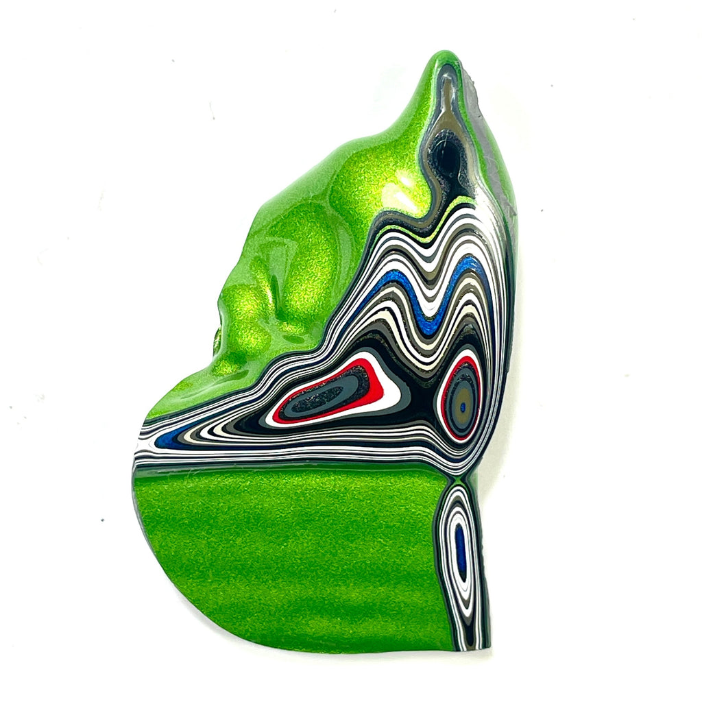 DVH Mojito Green Jp Fordite Specimen Polished Face Michigan (6865)