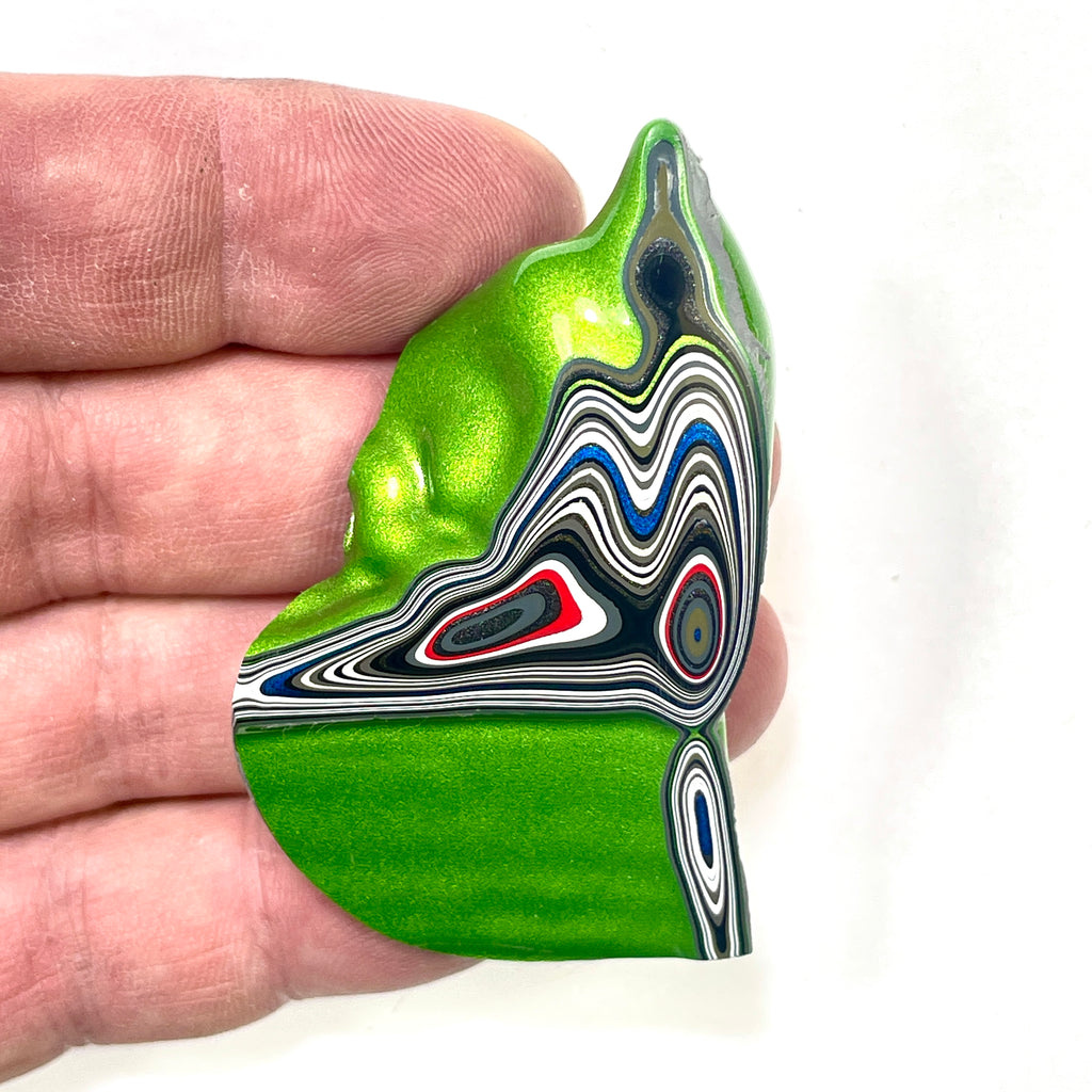 DVH Mojito Green Jp Fordite Specimen Polished Face Michigan (6865)