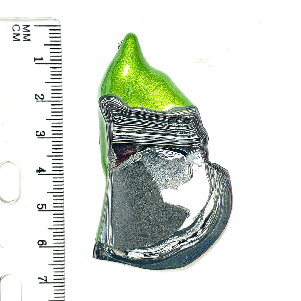 DVH Mojito Green Jp Fordite Specimen Polished Face Michigan (6865)