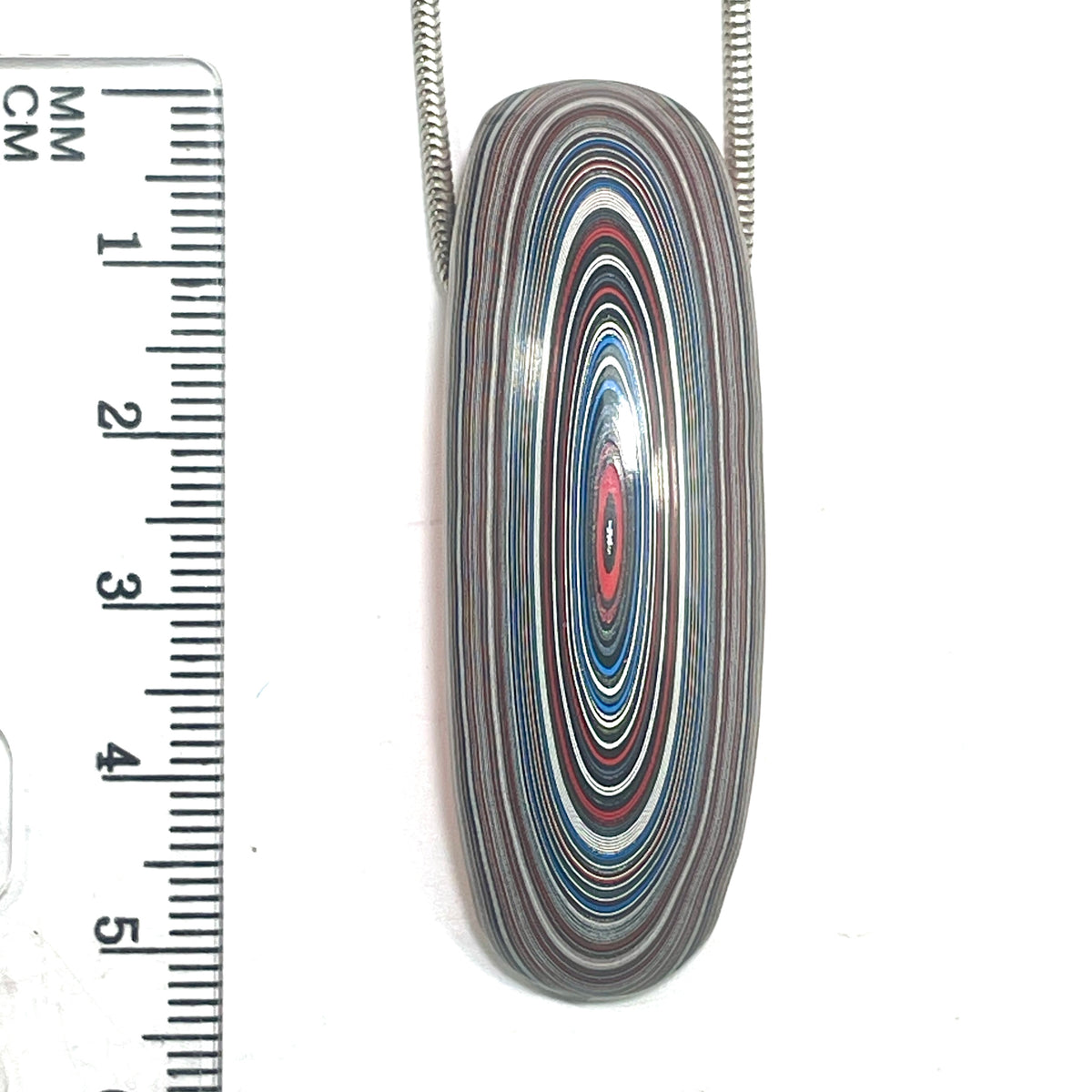 DVH Joose Orange Jp Fordite Bead Pendant Michigan 53x18x13mm (6894)