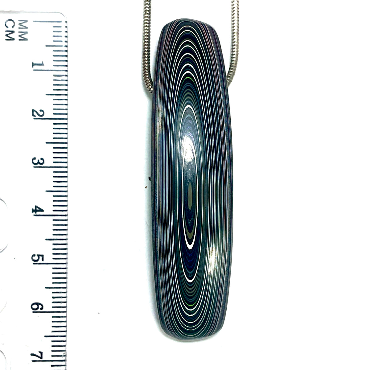 DVH Mojito Green Jp Fordite Bead Pendant Michigan 66x16x14mm (6895)