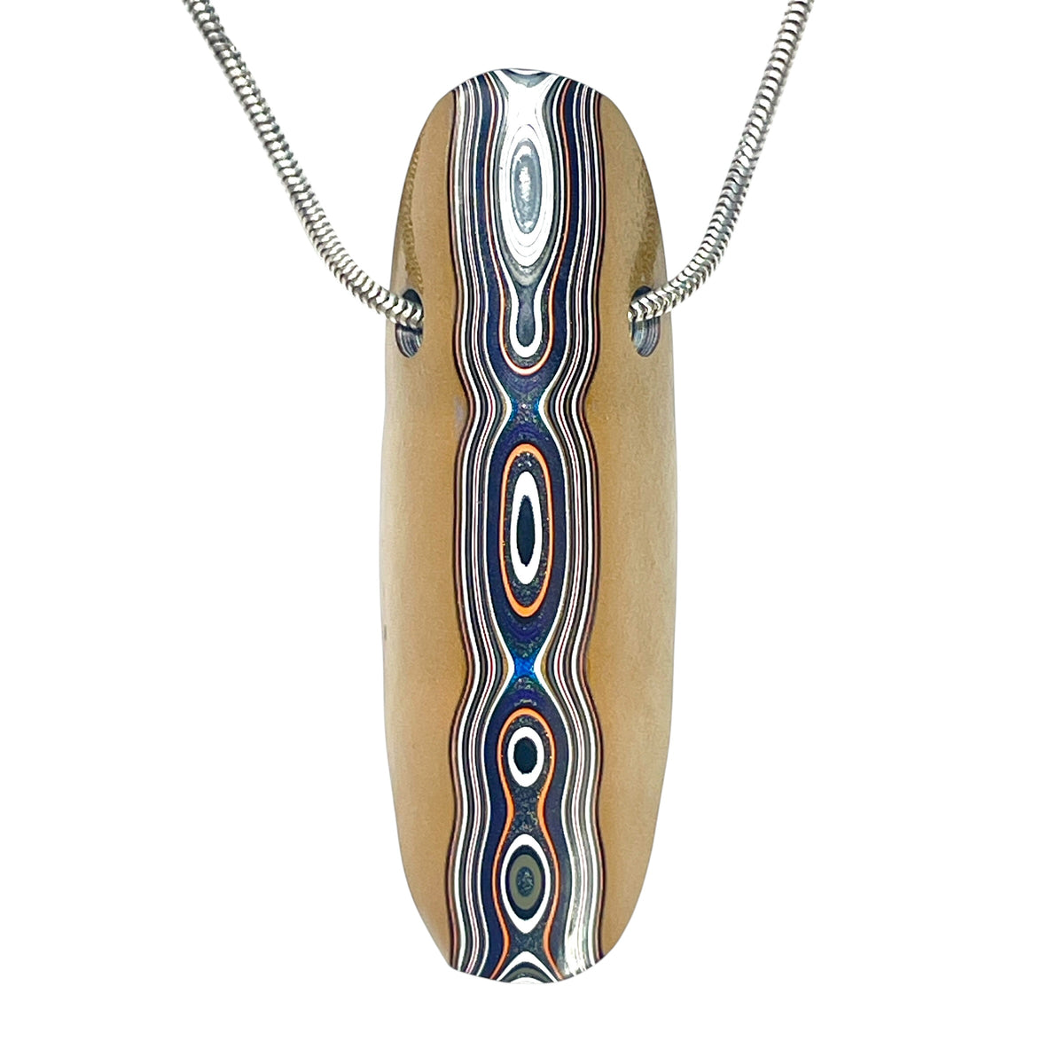 DVH Goldilocks Jp Fordite Bead Pendant Michigan 55x19x15mm (6901)