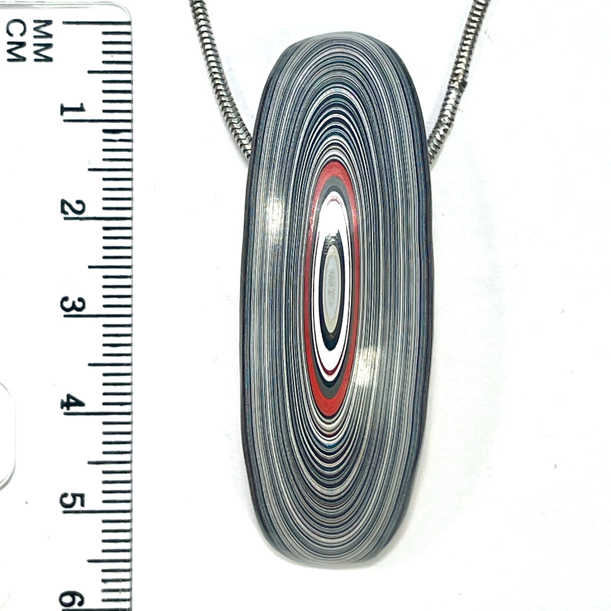 DVH Goldilocks Jp Fordite Bead Pendant Michigan 55x19x15mm (6901)