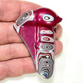 DVH Tuscadero Pink Jp Fordite Rabbit Polished Face Specimen (7012)