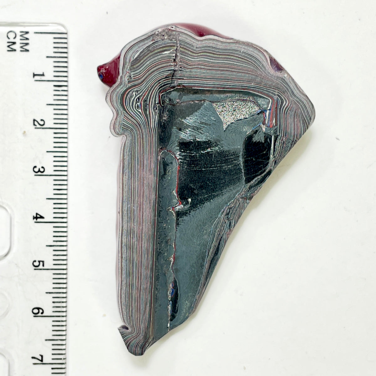 DVH Tuscadero Pink Jp Fordite Rabbit Polished Face Specimen (7012)