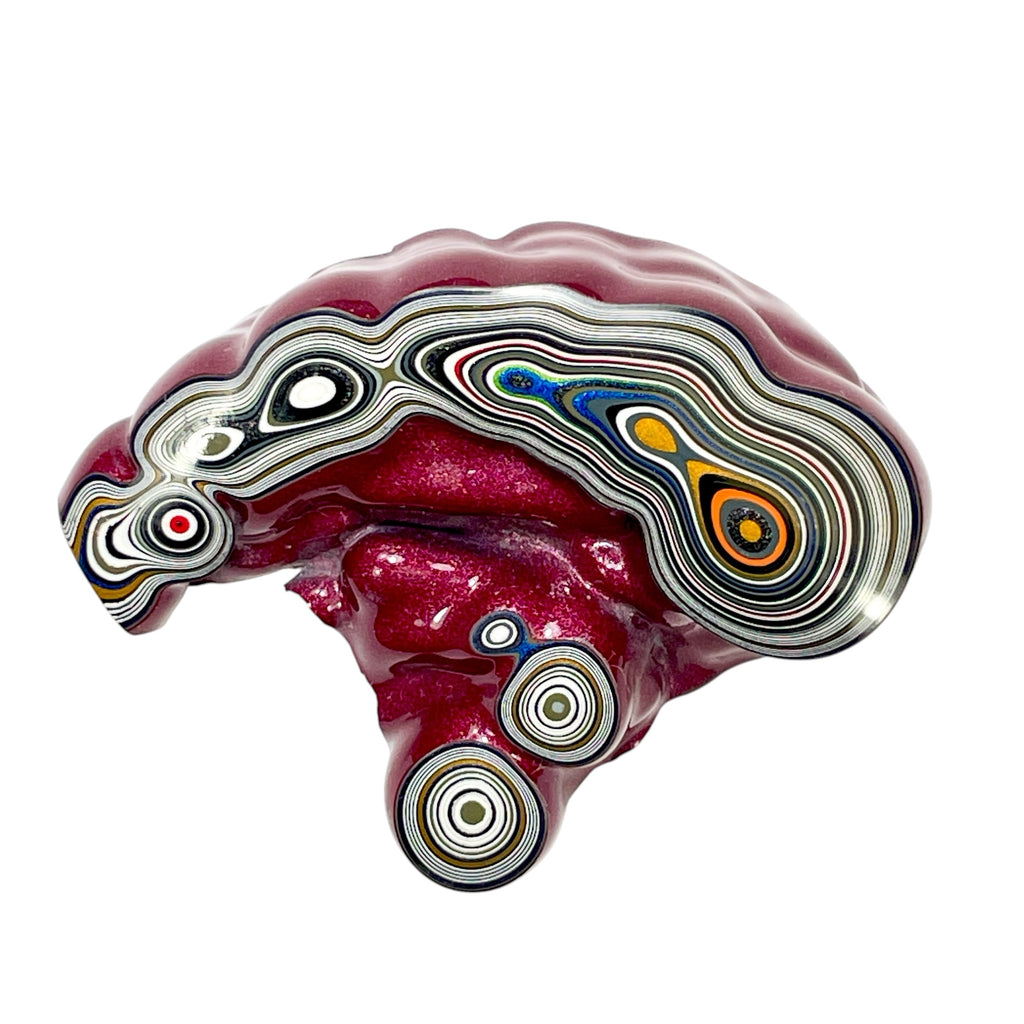 DVH Tuscadero Pink Jp Fordite Polished Face Specimen Michigan (7013)