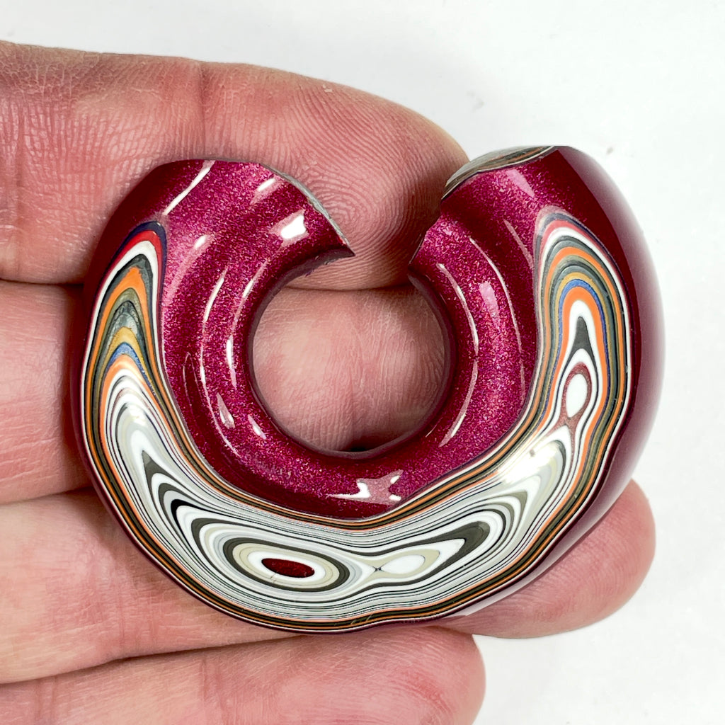 DVH Tuscadero Pink Jp Fordite Polished Face Specimen Michigan (7014)