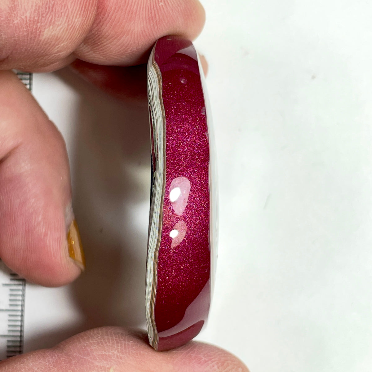 DVH Tuscadero Pink Jp Fordite Polished Face Specimen Michigan (7014)