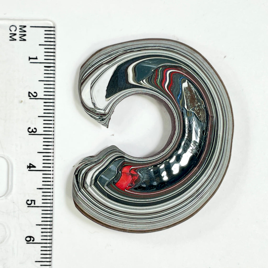 DVH Tuscadero Pink Jp Fordite Polished Face Specimen Michigan (7014)