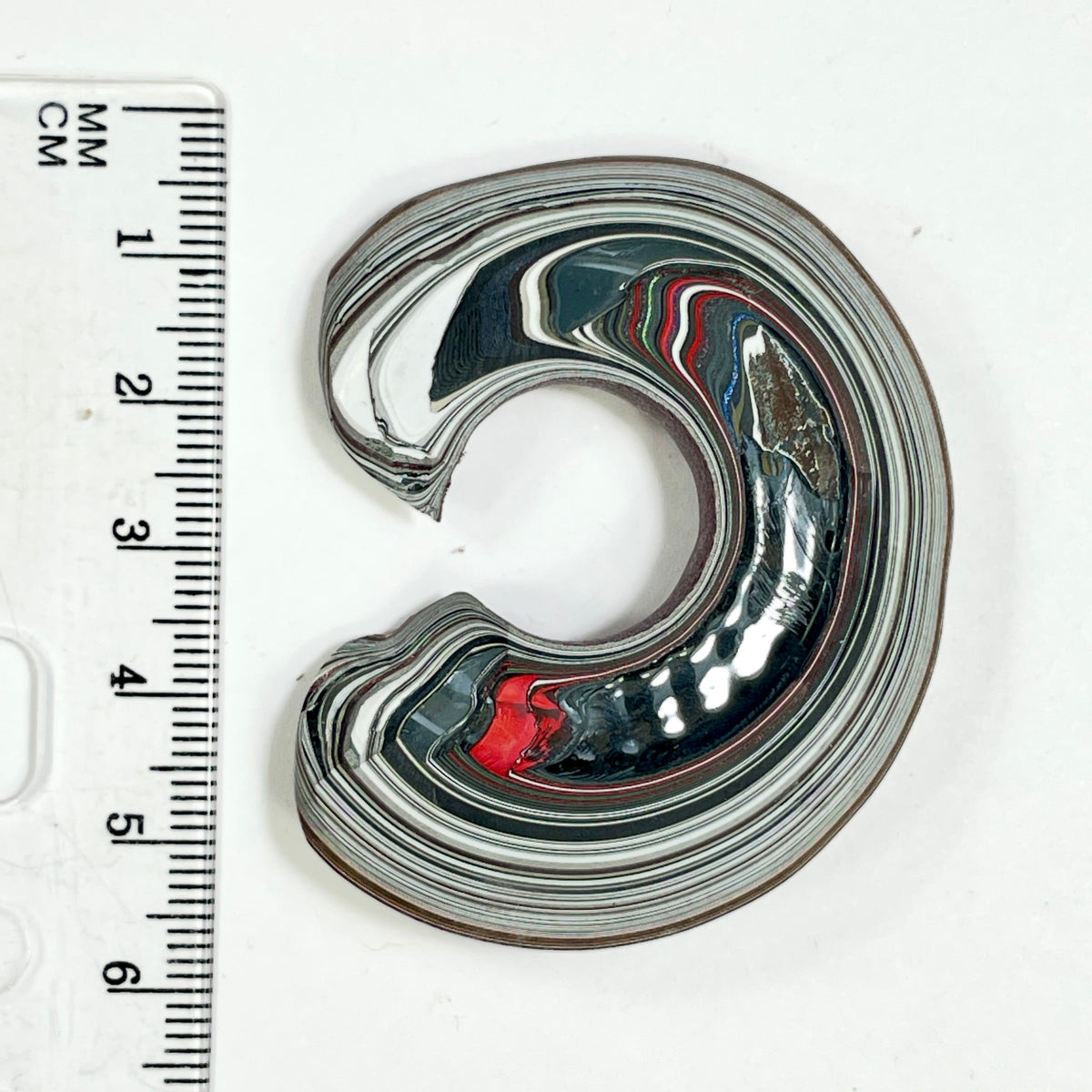 DVH Tuscadero Pink Jp Fordite Polished Face Specimen Michigan (7014)