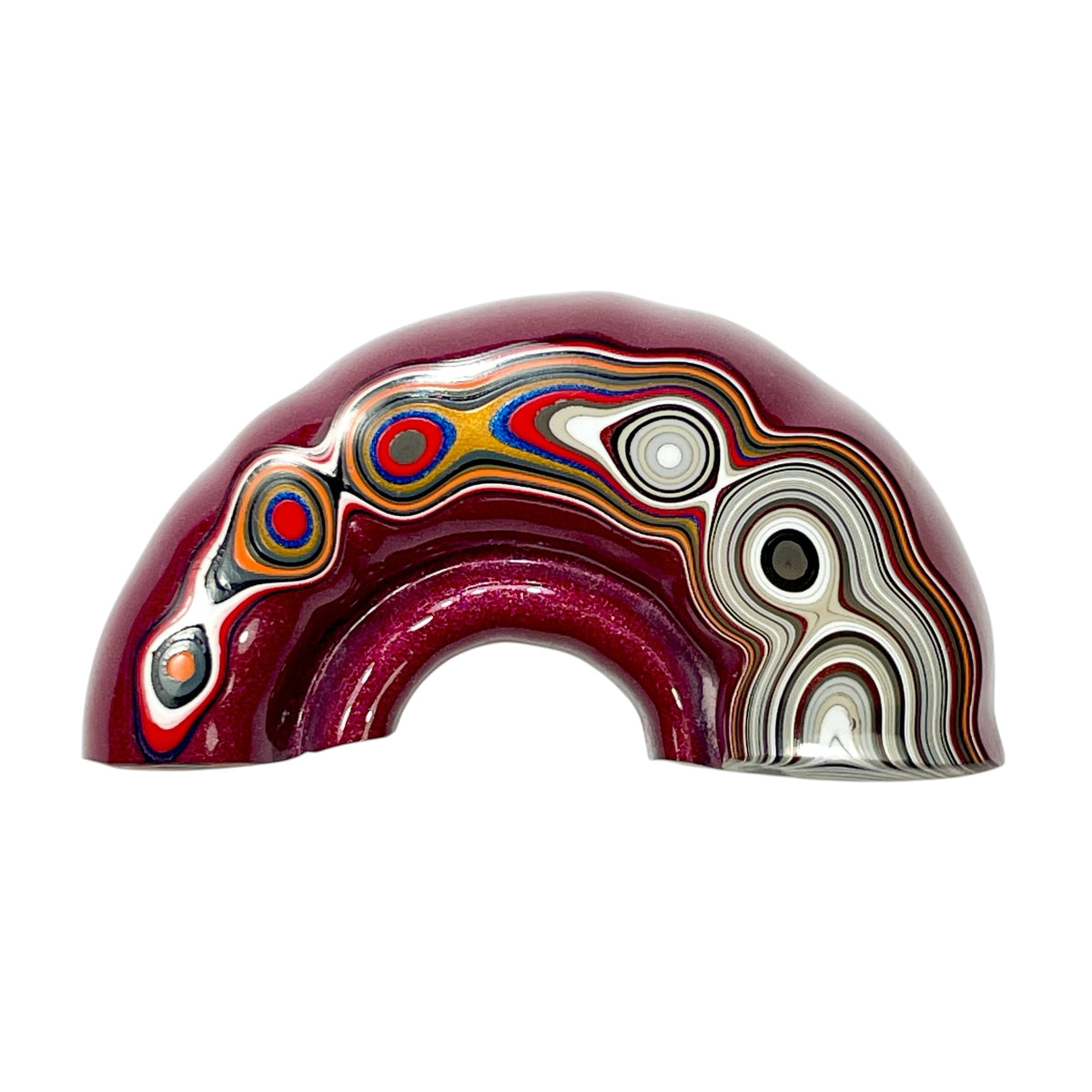 DVH Tuscadero Pink Jp Fordite Polished Face Specimen Michigan (7015)