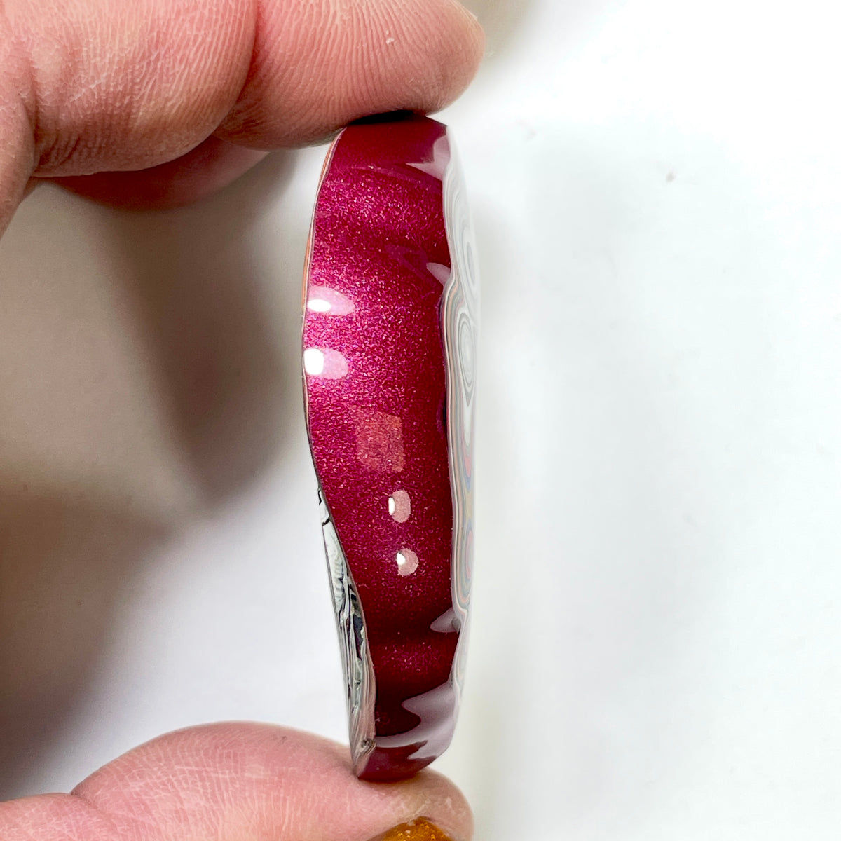 DVH Tuscadero Pink Jp Fordite Polished Face Specimen Michigan (7015)