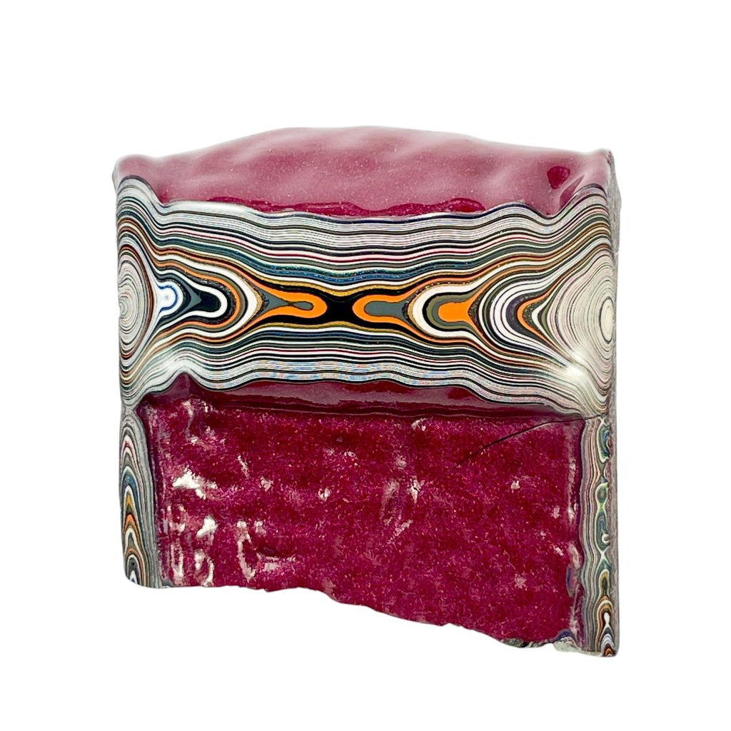 DVH Tuscadero Pink Jp Fordite Polished Face Specimen Michigan (7017)