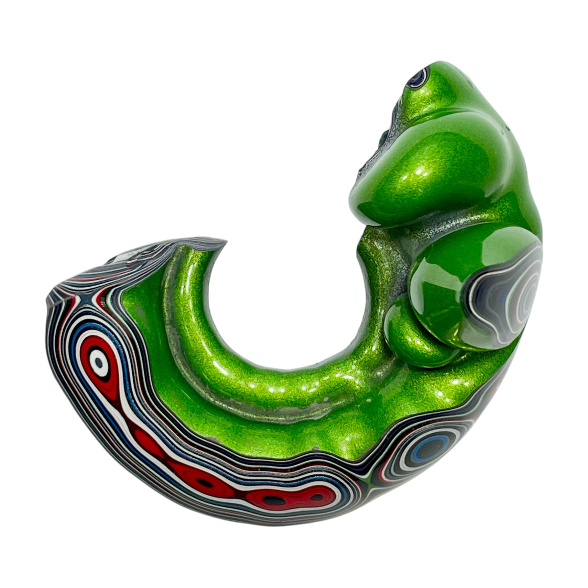 DVH Mojito Green Jp Fordite Polished Face Specimen Michigan (7018)