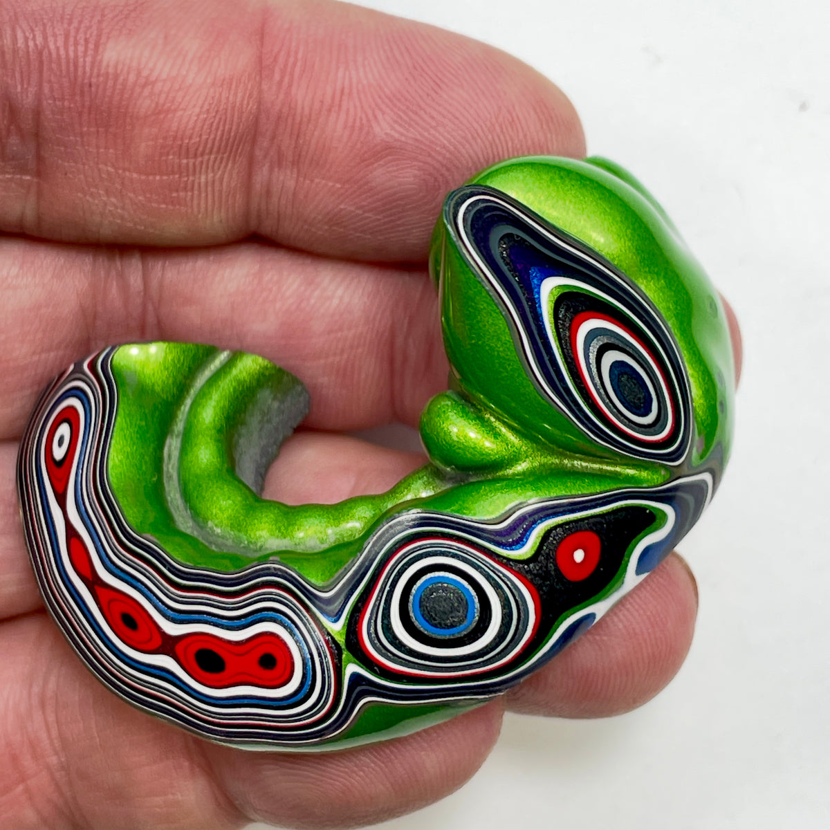 DVH Mojito Green Jp Fordite Polished Face Specimen Michigan (7018)