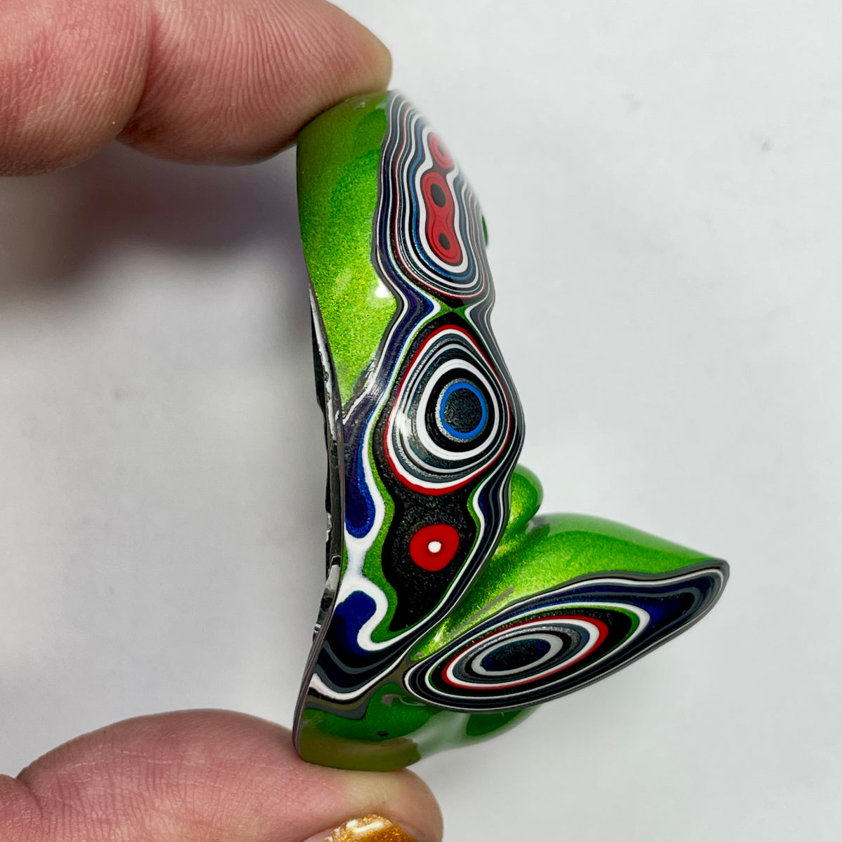 DVH Mojito Green Jp Fordite Polished Face Specimen Michigan (7018)