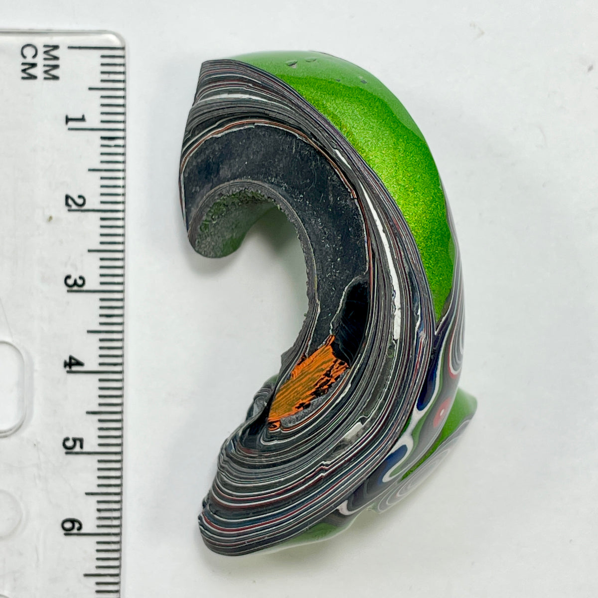 DVH Mojito Green Jp Fordite Polished Face Specimen Michigan (7018)