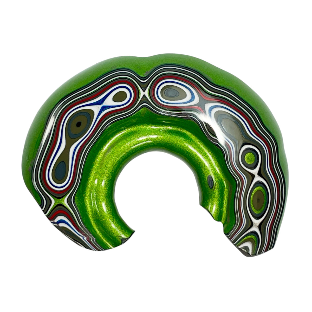 DVH Mojito Green Jp Fordite Polished Face Specimen Michigan (7019)