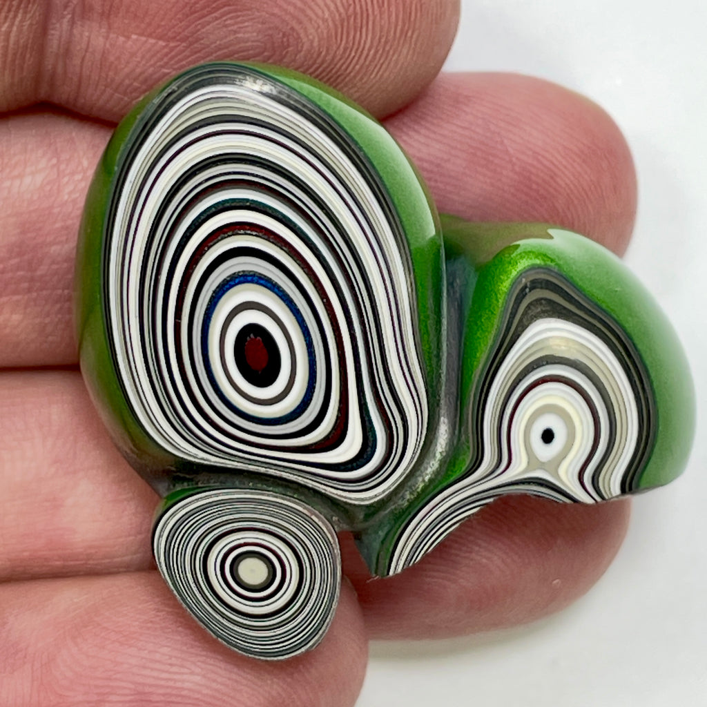 DVH Mojito Green Jp Fordite Polished Face Specimen Michigan (7020)