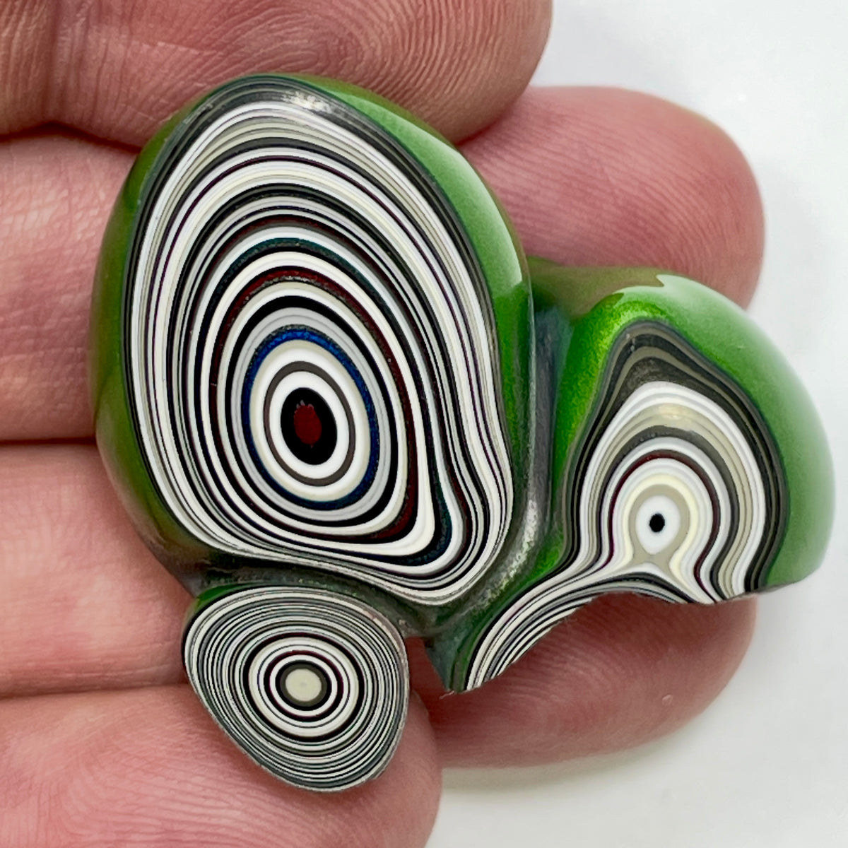 DVH Mojito Green Jp Fordite Polished Face Specimen Michigan (7020)