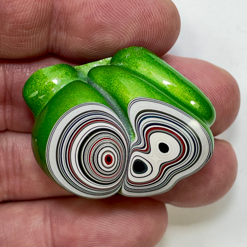DVH Mojito Green Jp Fordite Polished Face Specimen Michigan (7021)