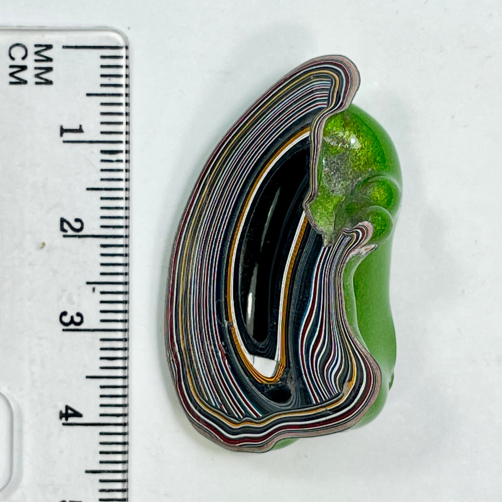 DVH Mojito Green Jp Fordite Polished Face Specimen Michigan (7022)