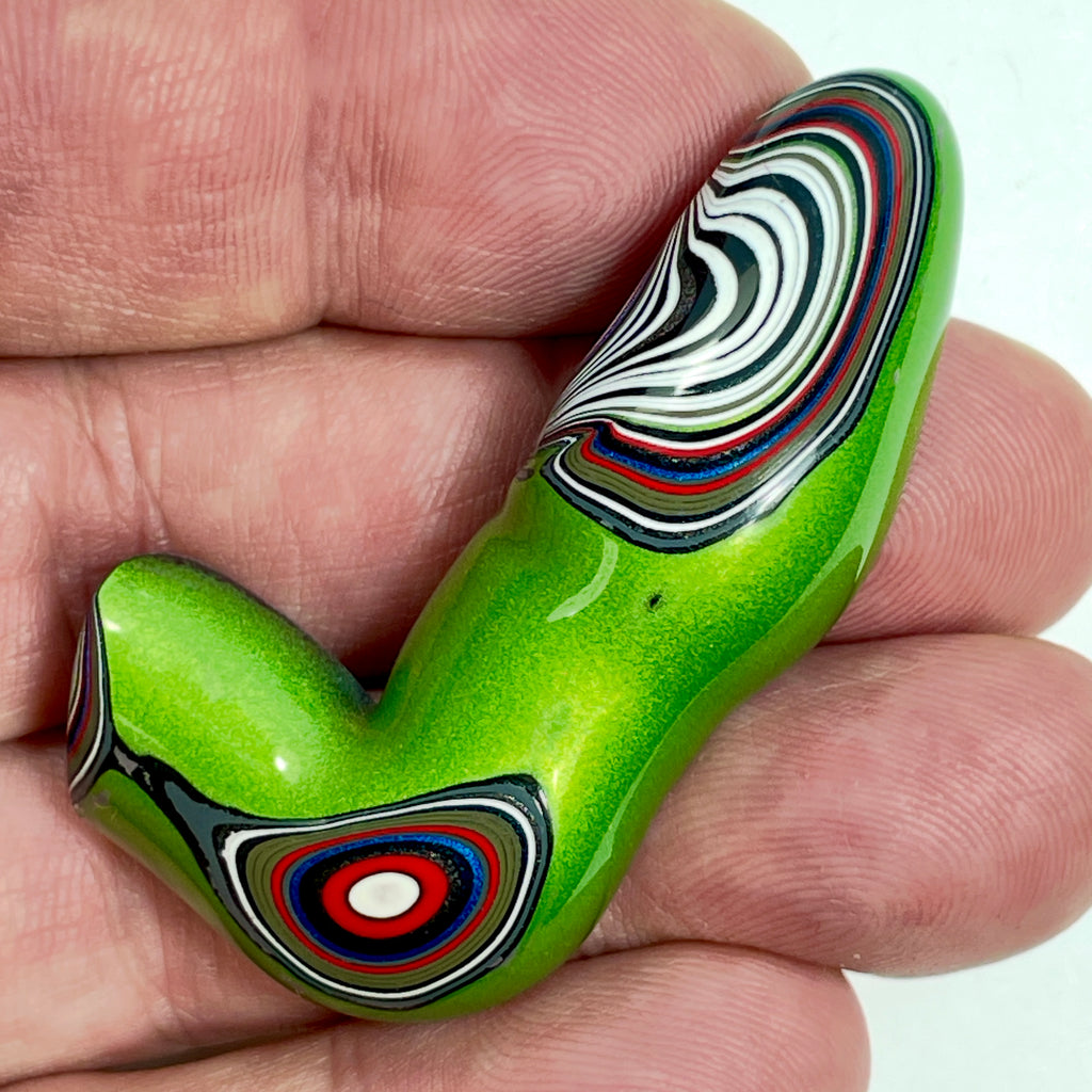 DVH Mojito Green Jp Fordite Polished Face Specimen Michigan (7024)