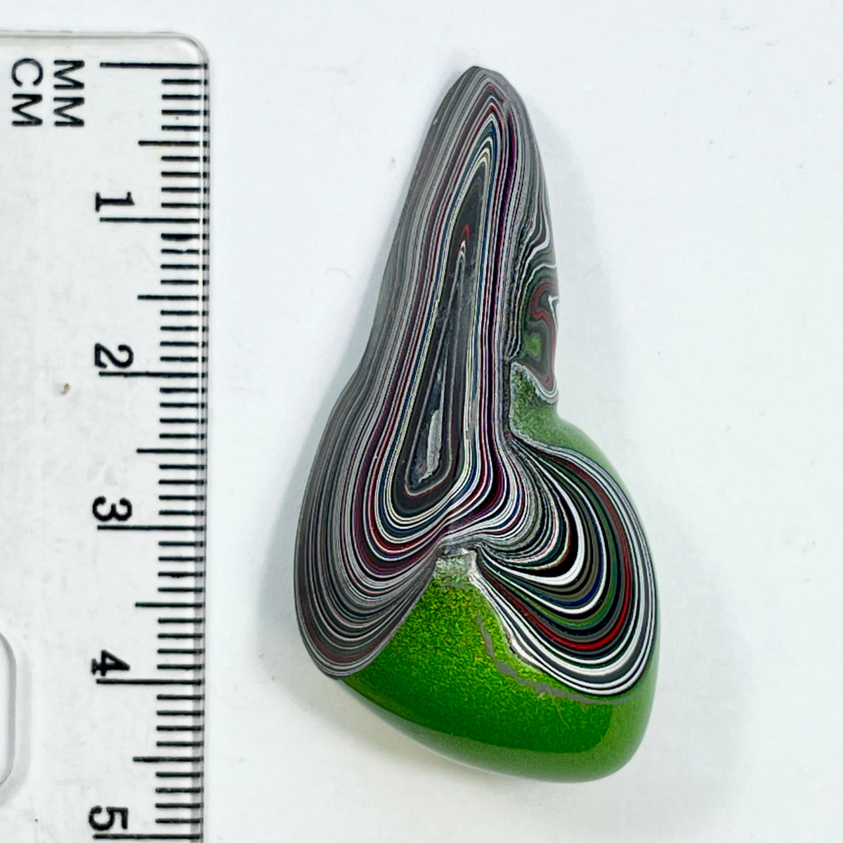 DVH Mojito Green Jp Fordite Snail Polished Face Specimen Michigan (7025)
