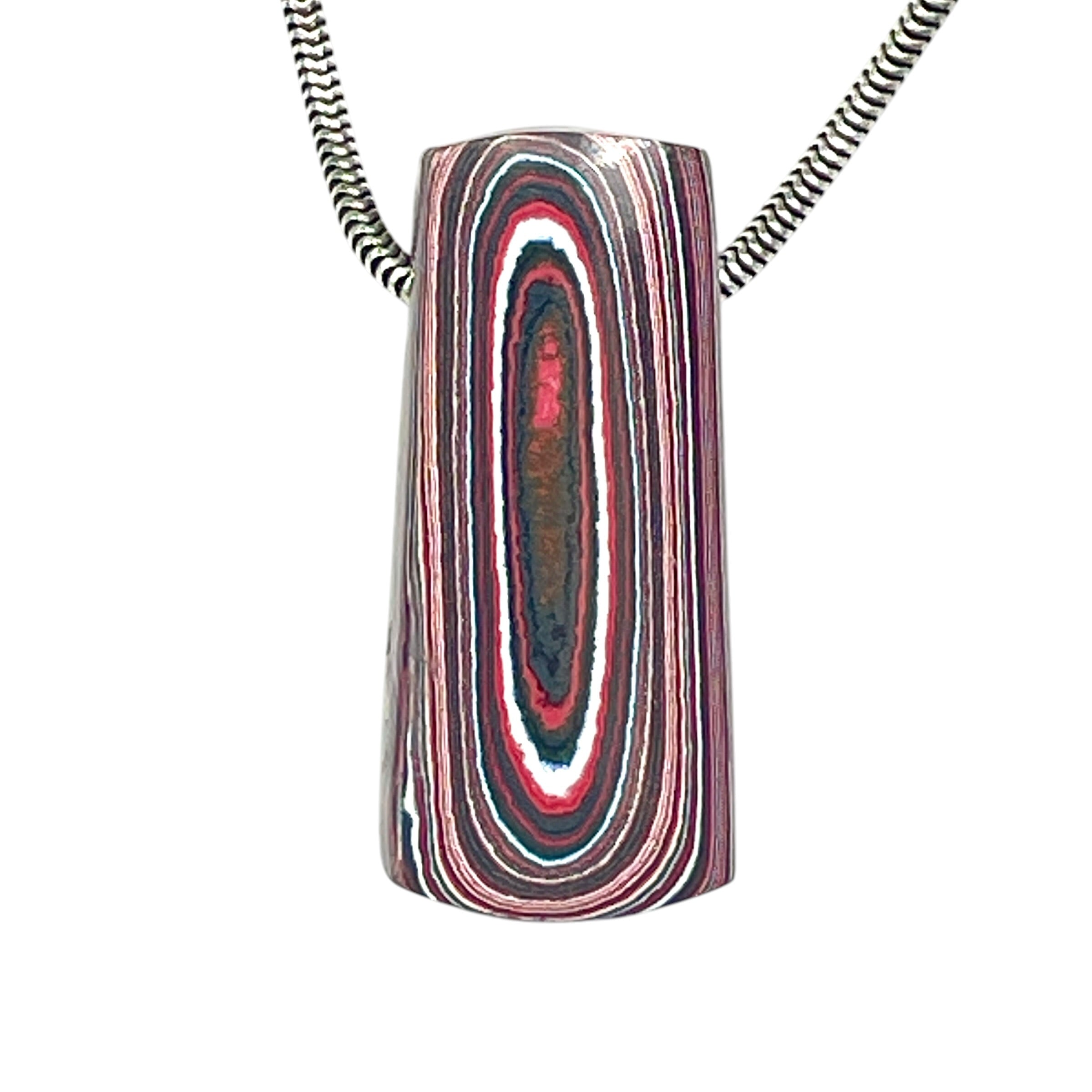 DVH Corvette Dragonscale Fordite Bead Pendant Bowling Green Ass 31x14x10mm (6783)