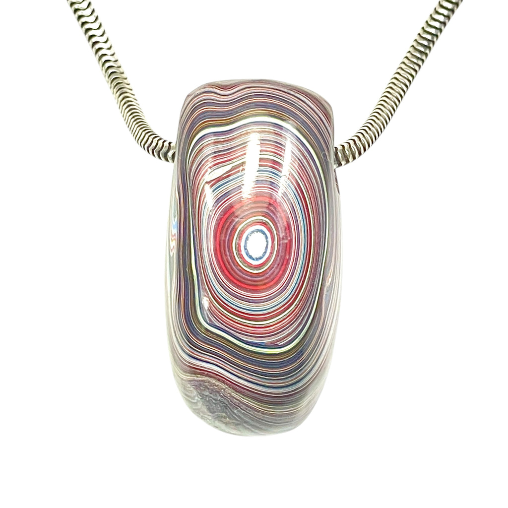 DVH Corvette Fordite Teardrop Bead Pendant Bowling Green Ass 28x19x14mm (6784)