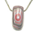 DVH Corvette Fordite Teardrop Bead Pendant Bowling Green Ass 28x19x14mm (6784)
