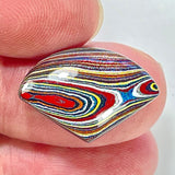 DVH Corvette Fordite Cabochon Recycled Car Paint Cab 16x23x4mm (5945)