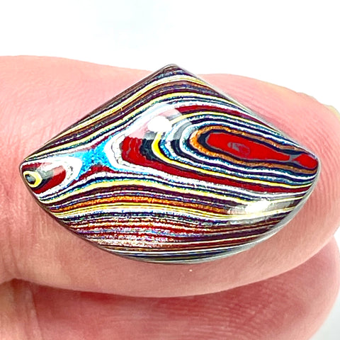 DVH Corvette Fordite Cabochon Recycled Car Paint Cab 16x23x4mm (5945)