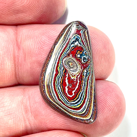 DVH Corvette Fordite Cabochon Recycled Car Paint Cab 29x15x4mm (5948)