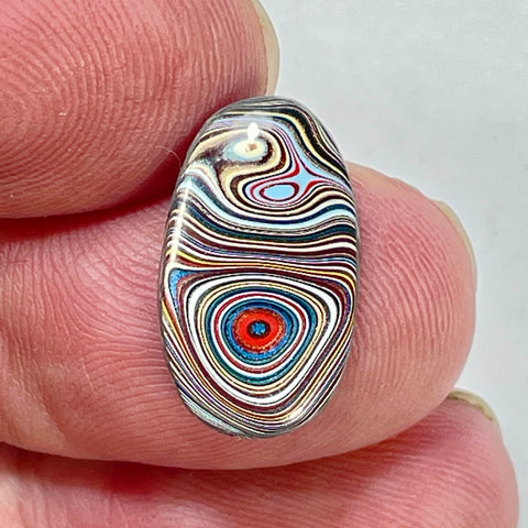 DVH Corvette Fordite Cabochon Recycled Car Paint Cab 19x11x3mm (5949)