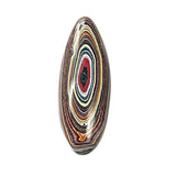 DVH Corvette Fordite Cabochon Recycled Car Paint Cab 29x11x4mm (6026)