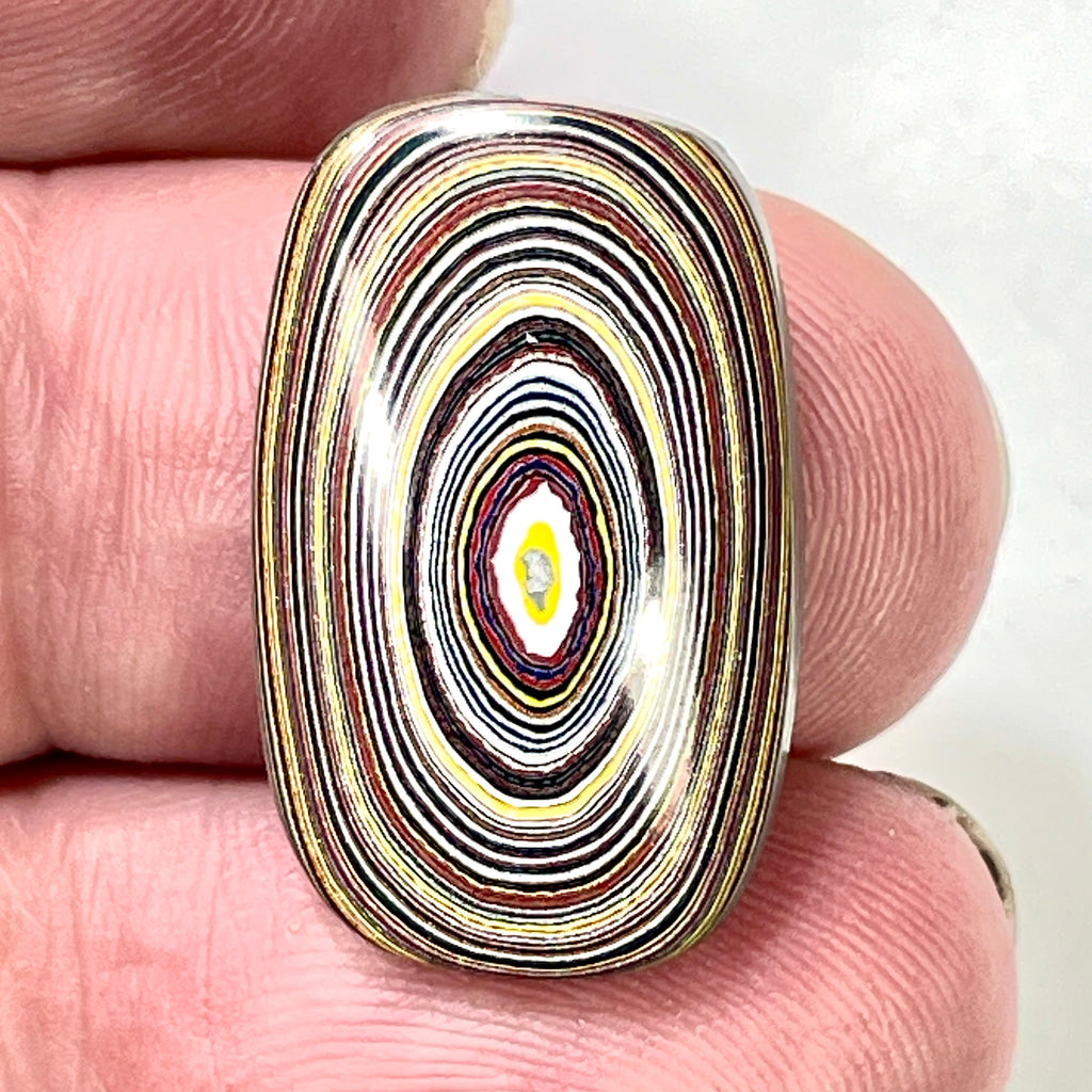 DVH Corvette Fordite Cabochon Recycled Car Paint Cab 25x15x5mm (6027)