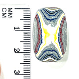 DVH Corvette Fordite Cabochon Recycled Car Paint Cab 25x15x5mm (6027)