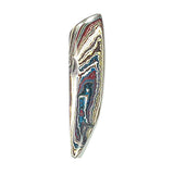 DVH Corvette Fordite Cabochon Recycled Car Paint Cab 32x7x3mm (6028)