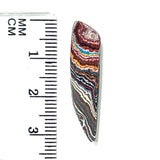 DVH Corvette Fordite Cabochon Recycled Car Paint Cab 32x7x3mm (6028)