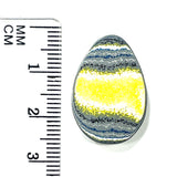 DVH Corvette Fordite Cabochon Recycled Car Paint Cab 24x17x3mm (6029)