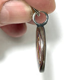 DVH Corvette Fordite Pendant Recycled Car Paint Sterling Bail 23x20x5mm (6041)