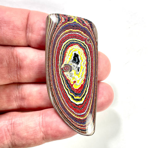 DVH Corvette Fordite Cabochon Recycled Car Paint Cab 61x27x5mm (6050)
