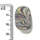 DVH Corvette Fordite Cabochon Recycled Car Paint Cab 24x17x5mm (6051)