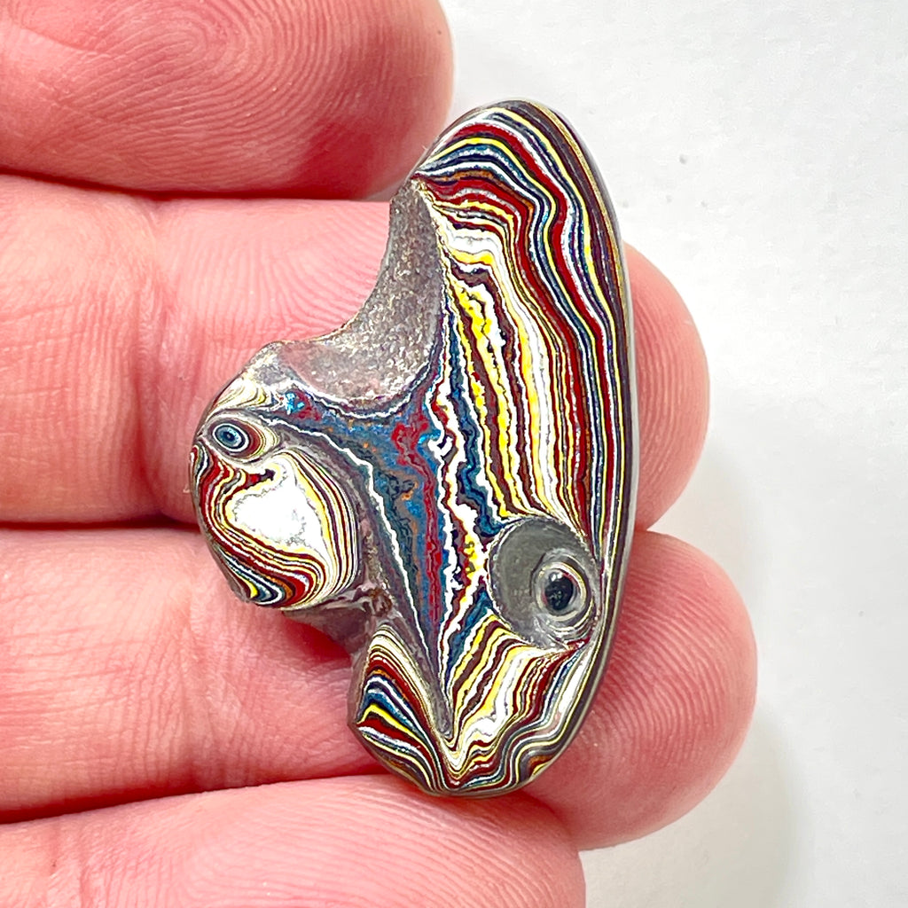 DVH Corvette Fordite Cabochon Recycled Car Paint Cab 34x22x4mm (6052)